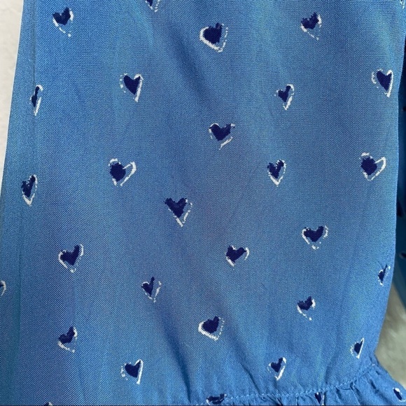Beachlunchlounge lexi off shoulder ruffle top Heart printed Size XS - Picture 5 of 9
